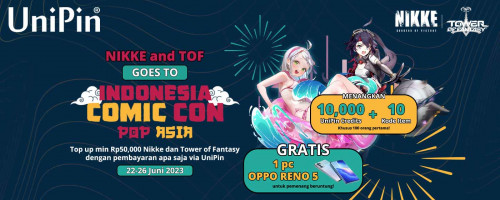Nikke & Tower of Fantasy Goes to Indonesia Comic Con with UniPin